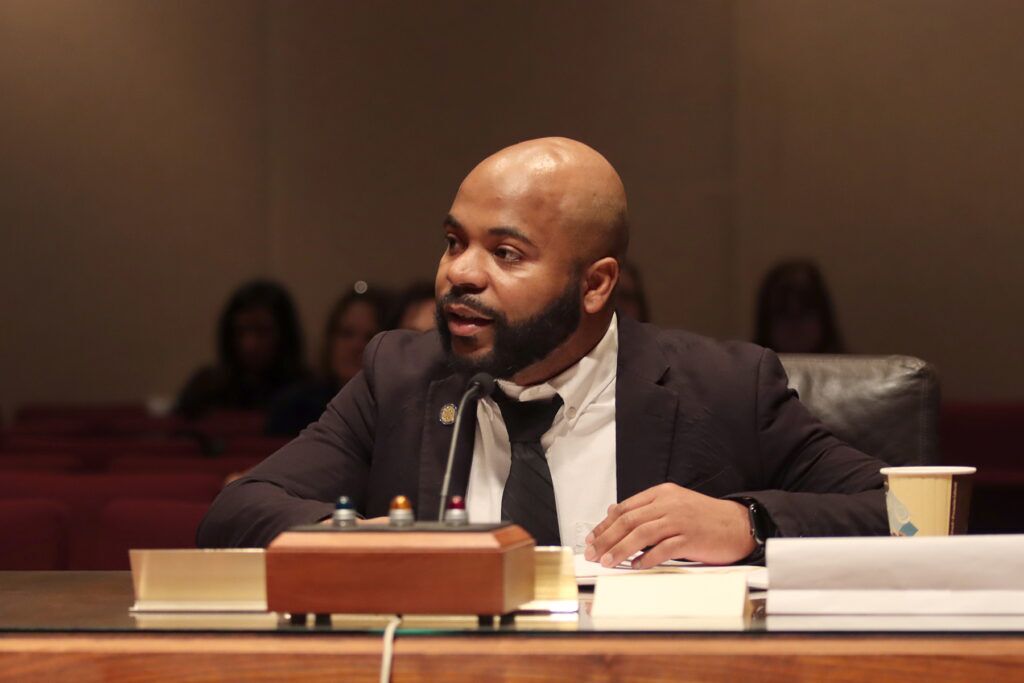 Sen. Terrell McKinney, whose juvenile justice pilot program was supposed to be funded through the excess profit fund, said he was made aware of the over-obligation problem during the legislative session. Courtesy photo