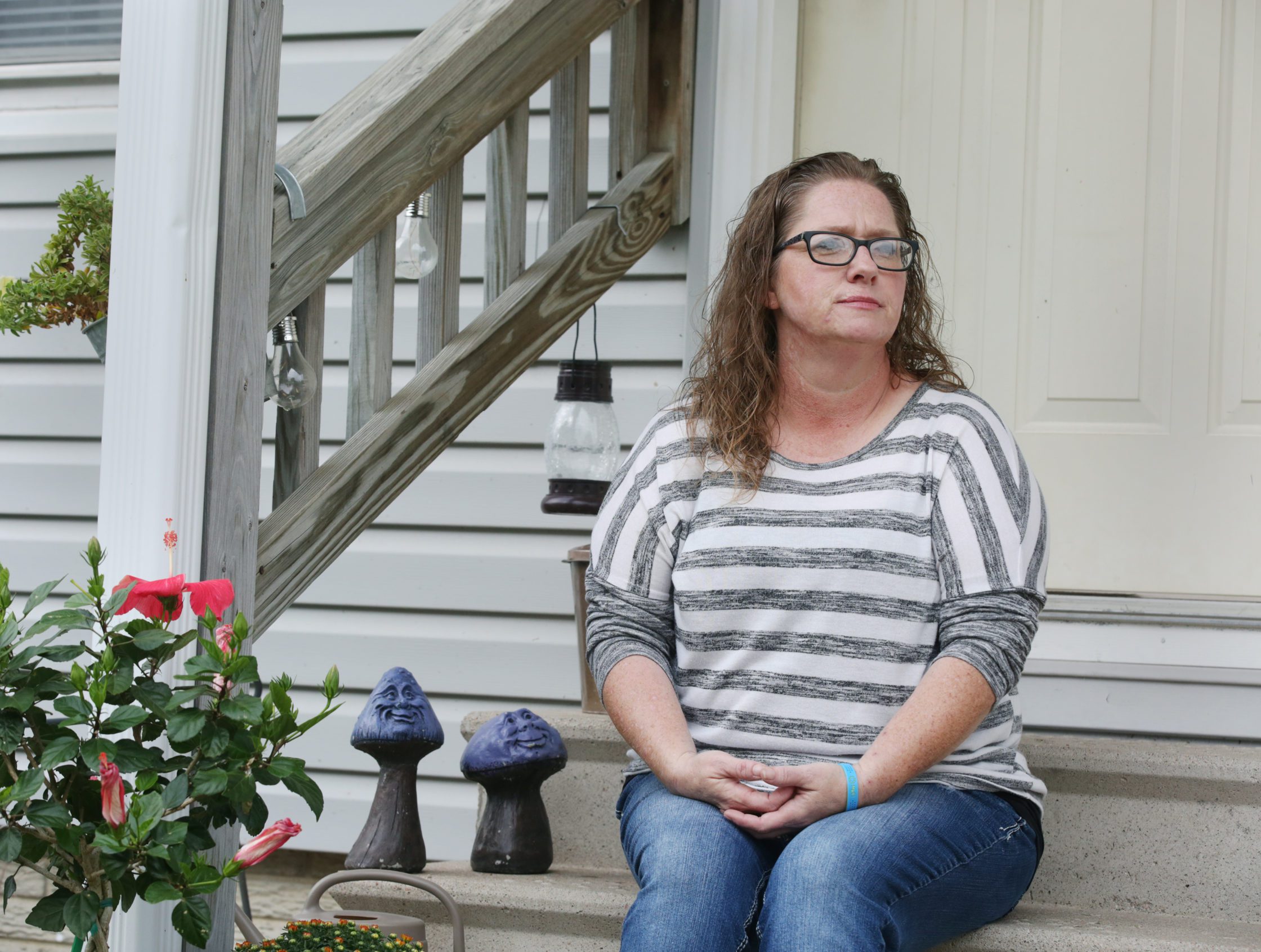 Alison Reents is shown Thursday, Aug. 26 outside at her home in Hastings.